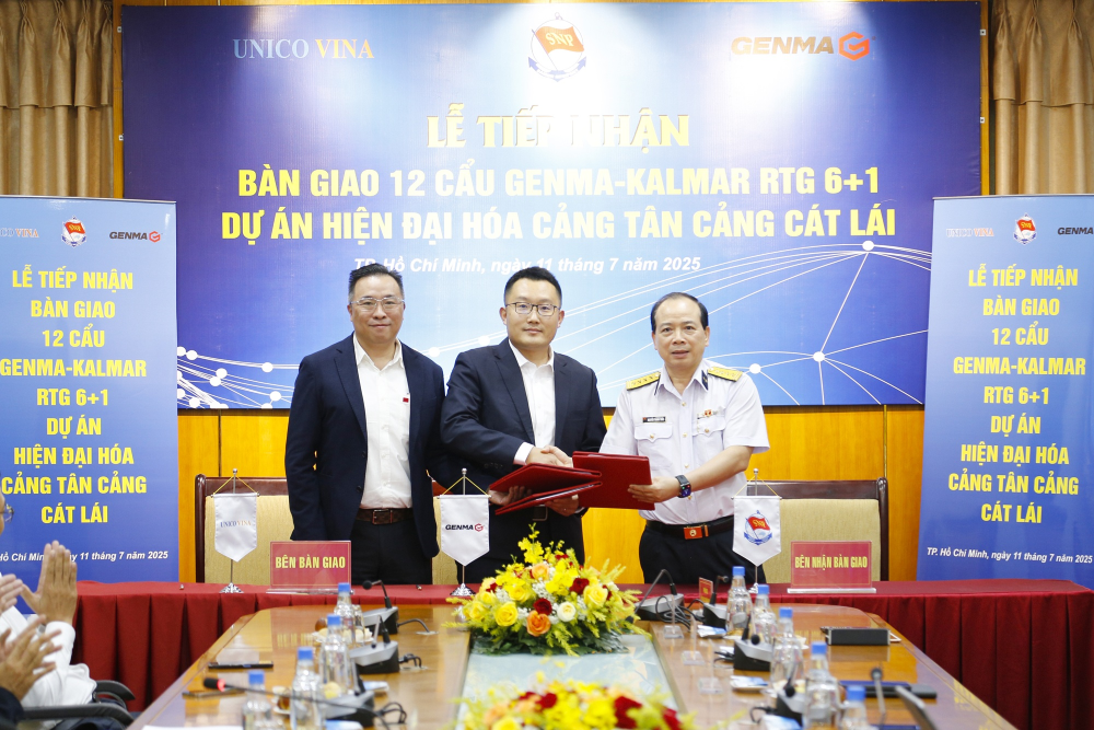 12臺GENMA品牌輪胎吊成功交付丨獲越南當(dāng)?shù)孛襟w廣泛關(guān)注(圖1)