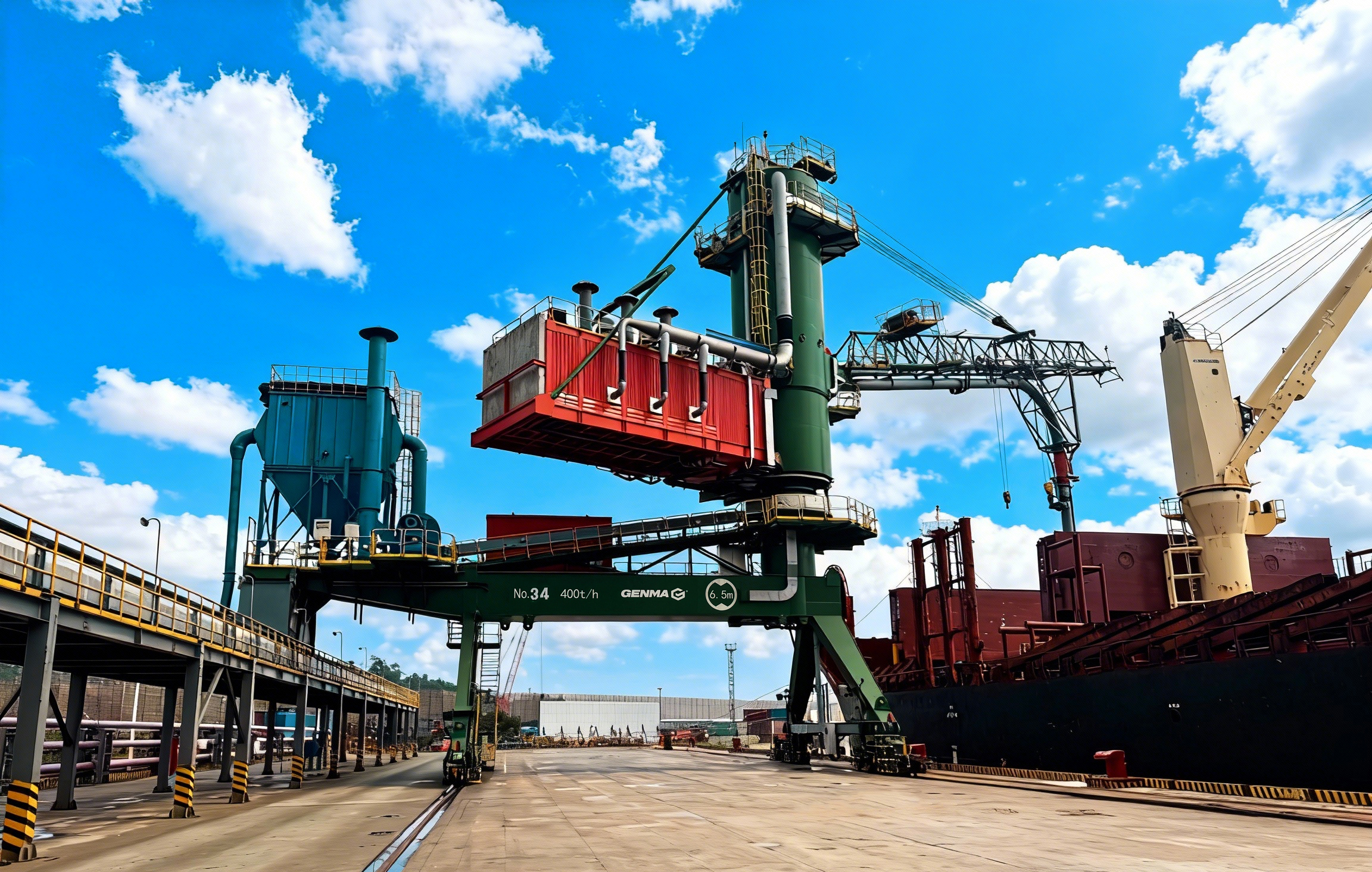 “GENMA給力！”客戶錦旗詮釋GENMA氣力卸船機六個“真本事”(圖3)