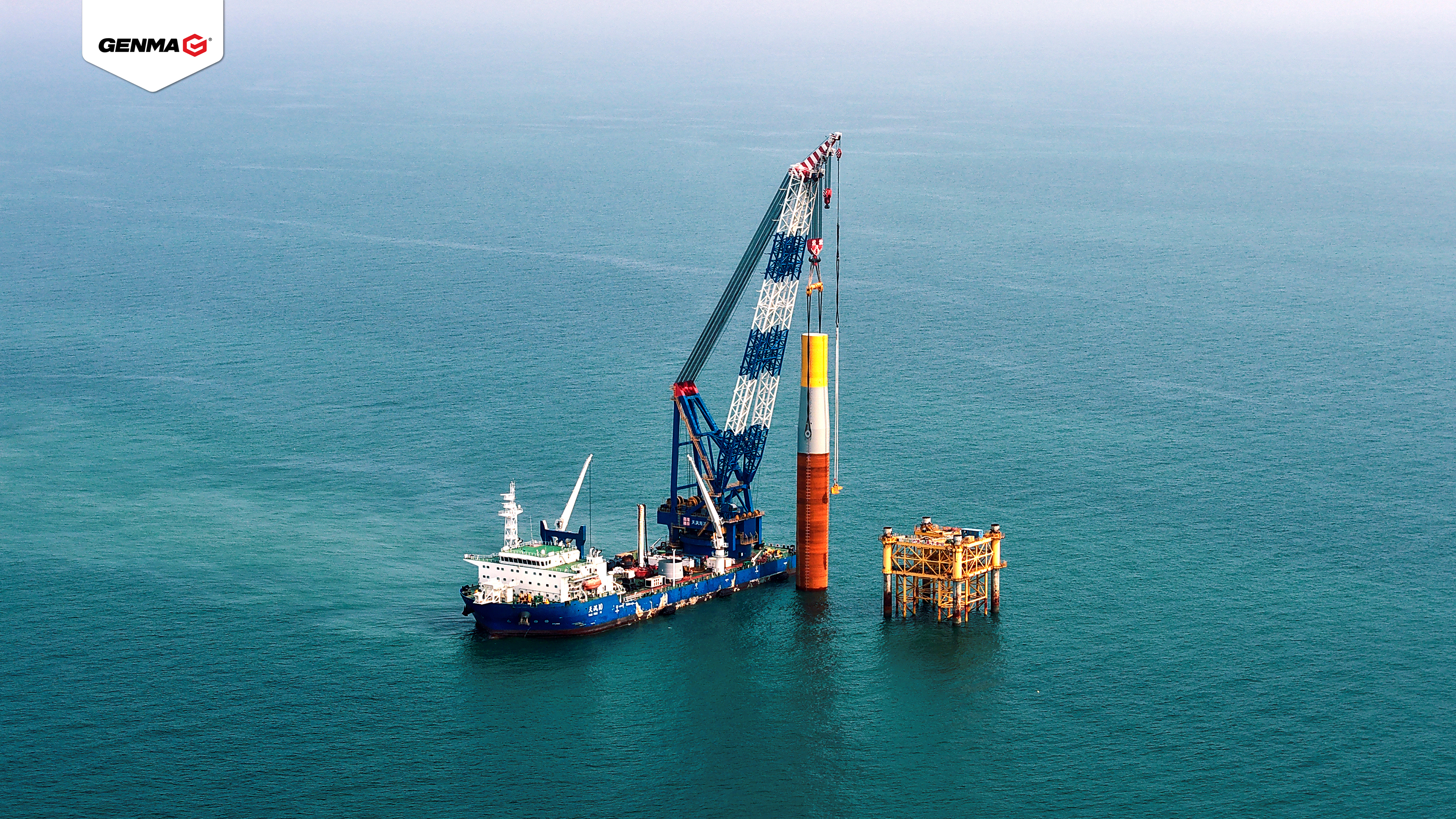 GENMA 3000噸浮吊助力海南CZ2海上風電項目建設(圖1) GENMA 3000噸浮吊助力海南CZ2海上風電項目建設(圖1)